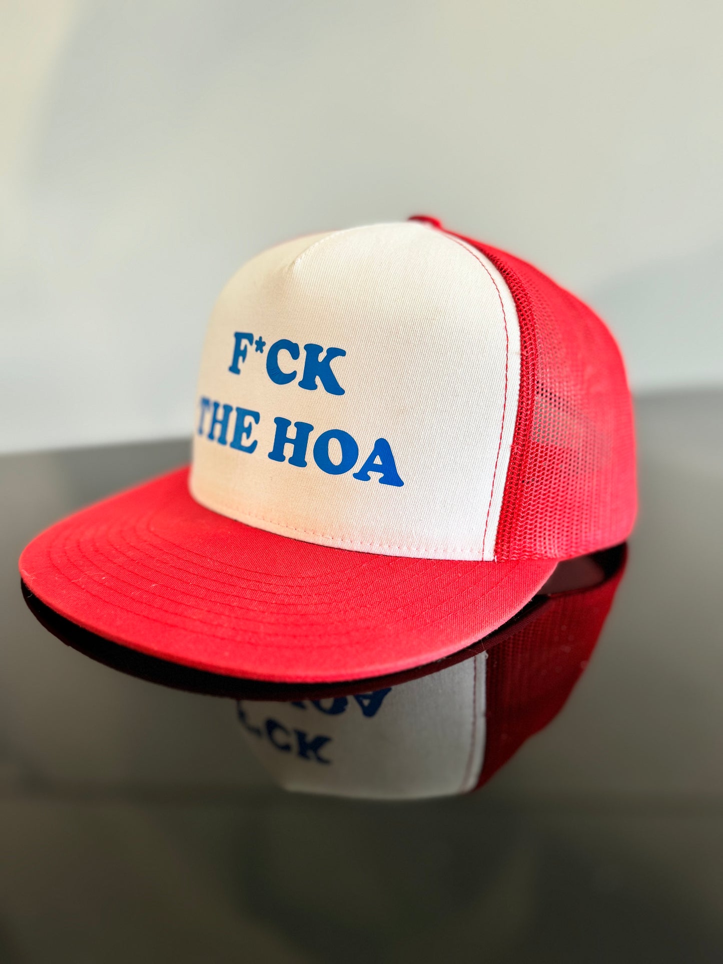 YP Classics Adult Trucker with White Front Panel Cap | F*ck THE HOA